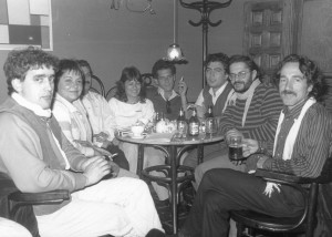 Noviembre 1983. Con Mosaico (Luis Gutiérrez y Eliseo Parra), Julia León, Raúl Ruiz y Elisa Serna, de los nombres que recuerdo